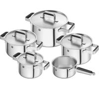 ZWILLING Ensemble de casseroles, 5 pièces | rond | acier inoxydable 18/10 | Argent Pure Argent