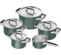 ZWILLING Ensemble de casseroles, 5 pièces | rond | acier inoxydable 18/10 | Vert Pure Vert