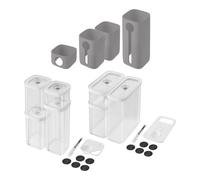 ZWILLING Ensemble de contenants Fresh & Save Cube et étui, 15-pcs. /S/M, blanc / gris, Plastique