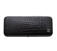 Zwilling étui de manucure avec 5 accessoires Noir/effet peau de croco brillante