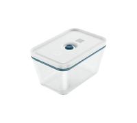 ZWILLING FRESH & SAVE Boîte sous Vide en Verre, Taille L, Bleu | Compatible congélateur et lave-vaisselle, pour conserver les aliments sous vide