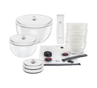 ZWILLING Fresh & Save Bowls Ensemble de démarrage sous-vide, 15-pcs. /S/M/L, blanc ivoire, Céramique / Verre