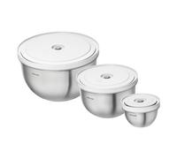 ZWILLING - Saladiers sous vide Fresh and save - Lot de 6 (12/18/24 cm) - Acier inoxydable - Argent