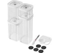 ZWILLING Fresh & Save Cube - Lot de 6 organiseurs de rangement en plastique, sans BPA, pour aliments secs, herbes, garnitures, petites noix et plus encore