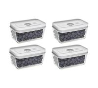 ZWILLING Fresh & Save Lot de 4 petites boîtes de conservation sous vide en verre avec couvercles hermétiques