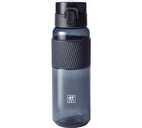 ZWILLING Gourde 680 ml, étanche, filtre à fruits, noir | Tritan résistant aux chocs, fermeture de sécurité, dragonne