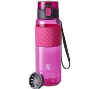 ZWILLING Gourde 680 ml, étanche, filtre à fruits, rose | Tritan résistant aux chocs, fermeture de sécurité, dragonne