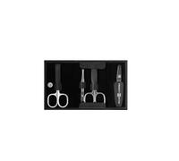 Zwilling J.A. Henckels Kit de manucure 4 pièces avec étui en cuir Instruments nickelés