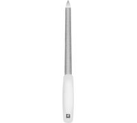 Zwilling Lime à ongles (revêtement saphir, pointe polie, forme ergonomique, surfaces de lime à grain grossier et fin), blanche, 160 mm