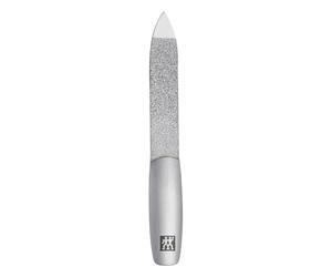 ZWILLING Lime à ongles saphir double face, 9 cm, Premium | Face grossière et fine pour raccourcir et lisser les ongles des mains et des pieds, avec pointe nettoyante intégrée
