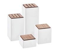 ZWILLING Lot de 4 rangements de cuisine en céramique Blanc