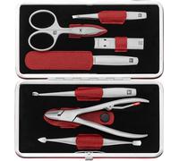 ZWILLING Manicure Twinox Trousse Manucure, Cuir Rouge, 7 Pièces, 1 Unité