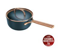 ZWILLING Milano Casserole avec couvercle en verre 18 cm, Aluminium, Bleu