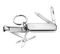 ZWILLING Manucure Pédicure Multi-Tool (Porte-clés avec ciseaux à ongles, coupe-ongles et lime à ongles), argent, 60 mm