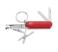 ZWILLING Manucure Pédicure Multi-Tool (Porte-clés avec ciseaux à ongles, coupe-ongles et lime à ongles), Rouge, 60 mm