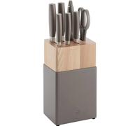 ZWILLING Now S Bloc à Couteaux Bois Gris, Bois