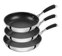 ZWILLING Poletto Set 3 Poêles à frire Acier|Noir