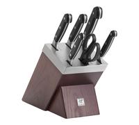 ZWILLING Pro 7-pcs, Set de blocs de couteaux, Brun