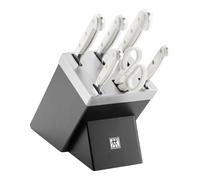 ZWILLING Pro le blanc 7-pcs, Set de blocs de couteaux, Noir mat
