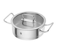 ZWILLING Pro - Sauteuse avec Couvercle en Verre (24 cm) - Acier Inoxydable