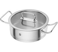 Zwilling Pro Servierpfanne avec Glas-Deckel 24 cm 3,00l acier affiné