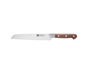 ZWILLING Pro Wood Couteau à pain 20 cm, Nature, tranchant dentelé