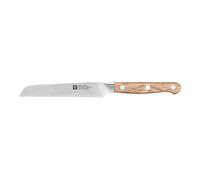 ZWILLING Pro Wood Couteau universel 13 cm, Nature, tranchant dentelé