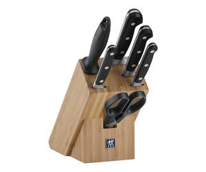 ZWILLING Professional S 7-pcs, Bloc de couteaux, Nature