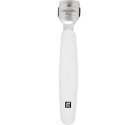 ZWILLING Rabot à callosités (Lame tranchante pour l'élimination des callosités, Manche ergonomique, 10 lames de rechange double face incluses), Premium, blanc, 140 mm