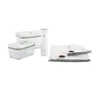 Fresh & Save Ensemble de démarrage sous-vide, Verre / M/L, 7-pcs, Blanc