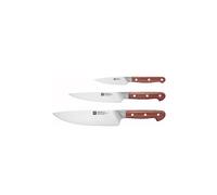ZWILLING Set de couteaux 3 pièces PRO WOOD Kotibe marron