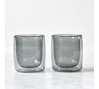 ZWILLING Sorrento Lot de 2 verres à double paroi Gris fumé