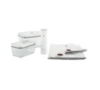 Fresh & Save Ensemble de démarrage sous-vide, Verre / M/L, 7-pcs, Blanc