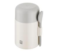 ZWILLING THERMO PLUS Récipient alimentaire 600 ml, garde au chaud/froid jusqu'à 10 heures, double paroi en acier inoxydable, avec cuillère, anti-fuite, léger, passe au lave-vaisselle, crème