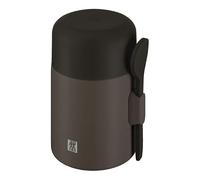 ZWILLING THERMO PLUS Récipient alimentaire 600 ml, garde au chaud/froid jusqu'à 10 heures, double paroi en acier inoxydable, avec cuillère, anti-fuite, léger, passe au lave-vaisselle, chocolat