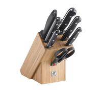 ZWILLING Bloc de couteaux Twin Chef 2 (8 pièces) Acier inoxydable Noir 28×12×32 cm