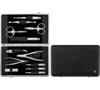 Zwilling Twinox Ensemble de manucure - noir, étui en cuir, 12 pièces - Noir