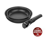 ZWILLING Unlock 3-pcs, Set de poêles, Noir mat