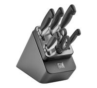 ZWILLING VIER STERNE 7-pcs, Bloc de couteaux, Anthracite