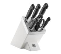 ZWILLING VIER STERNE 7-pcs, Bloc de couteaux, Blanc