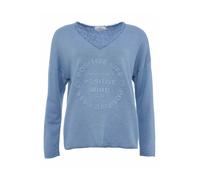 Zwillingsherz Sweat-shirt 'Positive Mind' bleu, Taille S-M