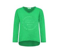 Zwillingsherz Sweat-shirt 'Positive Mind' citron vert / vert clair, Taille S-M
