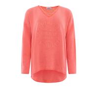 Zwillingsherz Sweat-shirt 'Positive Mind' corail, Taille S-M