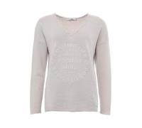 Zwillingsherz Sweat-shirt 'Positive Mind' mastic, Taille S-M