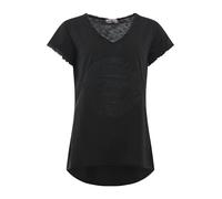 Zwillingsherz T-shirt 'Positive Mind' noir, Taille L-XL