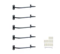 Zwinz Lot de 5 échelles de puits de fenêtre, échelle de sortie de sous-sol en acier robuste, échelle murale réglable pour la sécurité de la maison, échelle polyvalente pour camping-car, 317,5 kg
