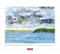 Zwischen Himmel und Erde Kalender 2026 - Aquarelle von Hans-Jürgen Gaudeck: Jahres-Wandkalender 2026. Jeden Monat eintauchen in zarte Landschaftsmalereien und einmalig schöne Aquarell-Kunst