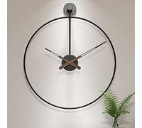 ZWJABYY Design Moderne Grande Horloge Murale,Pendule Murales Silencieuse Horloge Moderne Decorative pour Cuisine Chambre Salon Bureau,DéCoration Murale Unique Montre Murale,50cm-Black, Noir