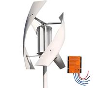 ZWJABYY Éolienne 4000 W, 12 V, 24 V, 48 V, 220 V, avec kit de générateur à axe Vertical à 3 pales, pour Usage Domestique, Hybride, éclairage Public,48V