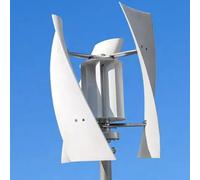 ZWJABYY Kit d'éolienne 5000 W, 12 V, 24 V, 48 V, 220 V, Portable, à hélice Verticale, 3 pales avec contrôleur de Charge, pour Camping-Car, Bateau, Maison,24V